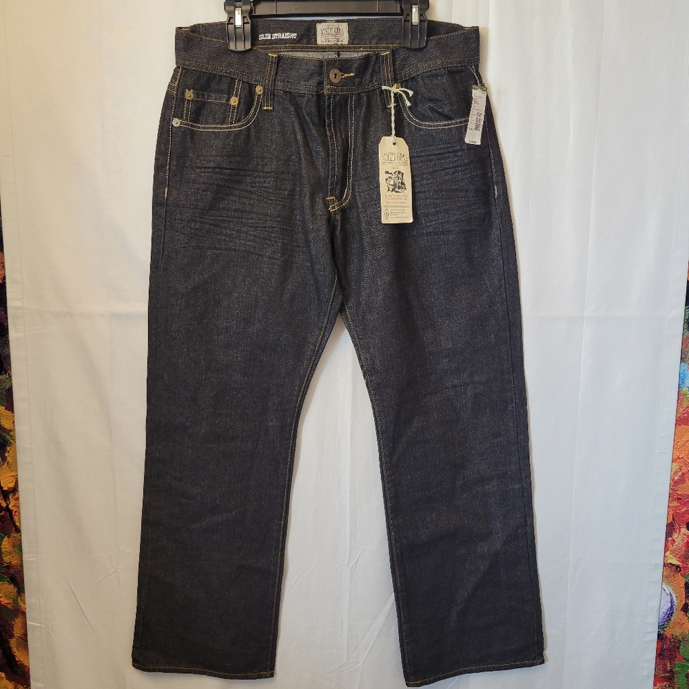 NWT Seven Oaks Slim Straight Fit Jeans Size 36×32
